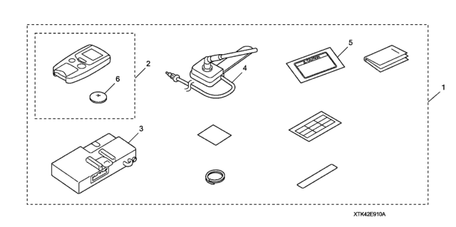 2012 Honda Fit Starter Unit, Engine Remote Diagram for 08E91-E22-1M0B2