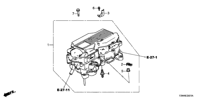 2017 Honda Accord Hybrid PCU ASSY Diagram for 1B000-5K1-A55