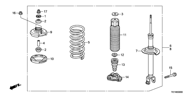 2012 Honda Accord Rear Shock Absorber Diagram