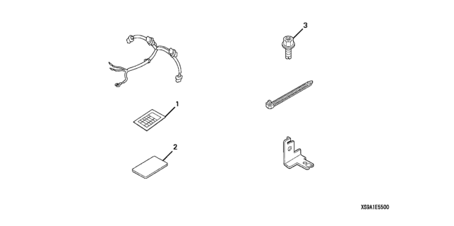 2006 Honda CR-V Security System Attachment Diagram