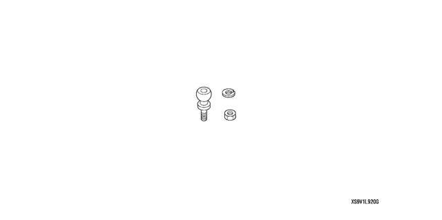 2004 Honda Pilot 5 Door EXL KL 5AT Trailer Hitch Ball (1-7/8") Diagram