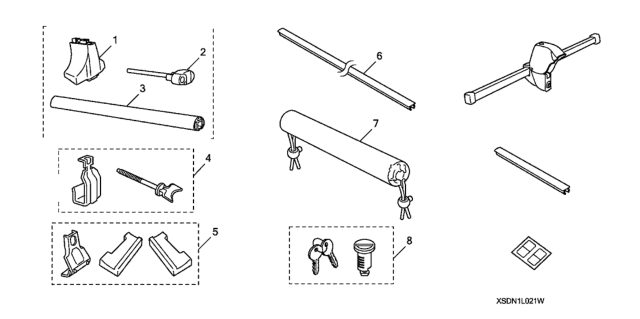 2007 Honda Accord Roof Rack Diagram