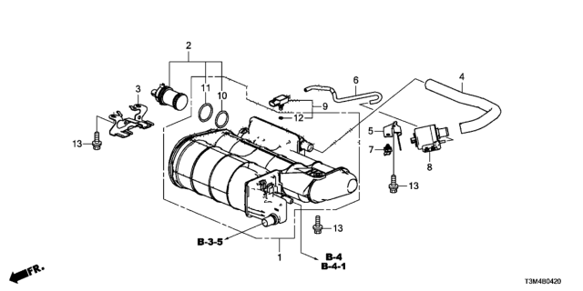 2017 Honda Accord Canister Diagram