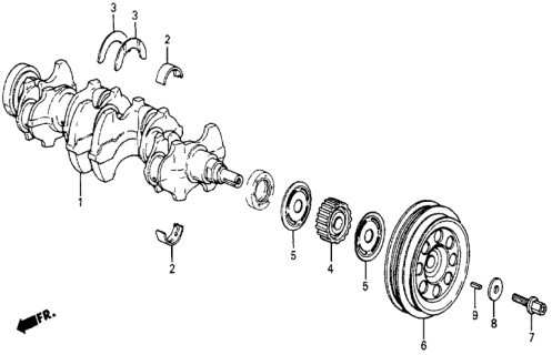 1986 Honda Civic Crankshaft Diagram