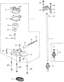 1982 Honda Civic 5 Door ** (WAGOVAN) KA HMT Oil Pump Diagram