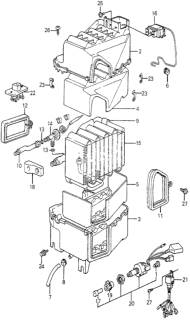 1983 Honda Accord Pipe, Liquid Diagram for 38632-SA5-661