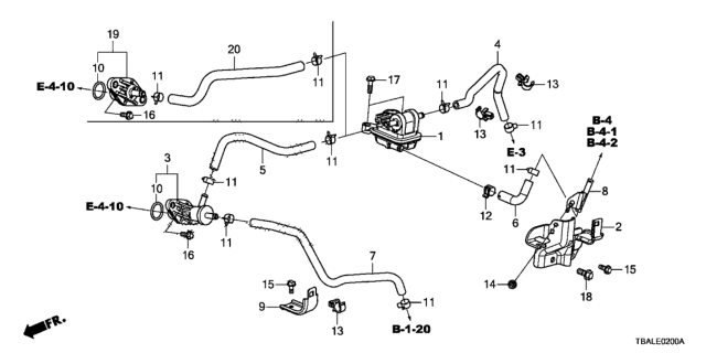 2020 Honda Civic Purge Control Solenoid Diagram