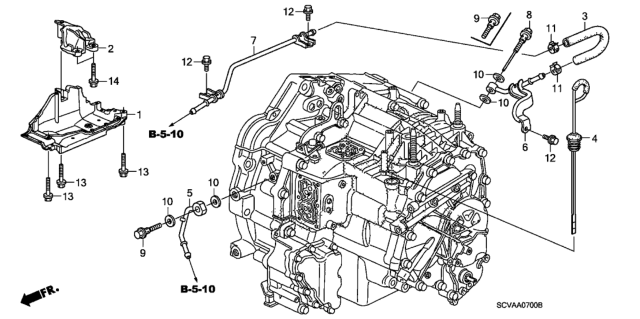 2007 Honda Element Pipe A (ATf) Diagram for 25910-PRP-000