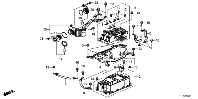 2020 Honda Clarity Fuel Cell Junction Board Diagram