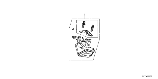 2016 Honda CR-Z Holder, Combination Switch Diagram for 06351-SZT-J31