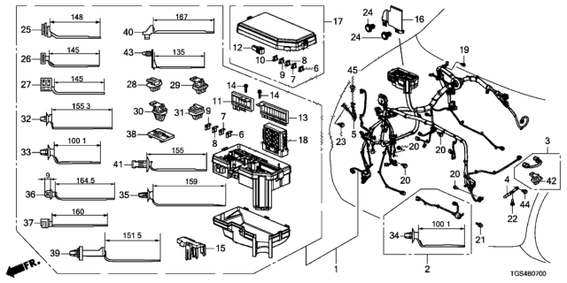 2019 Honda Passport Wire Harness Diagram 1