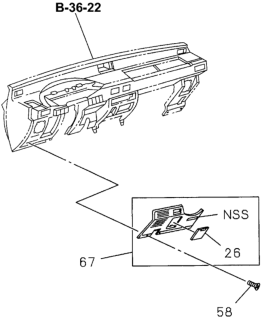 1995 Honda Passport Cover, Fuse Box (Gray) Diagram for 8-94373-638-0