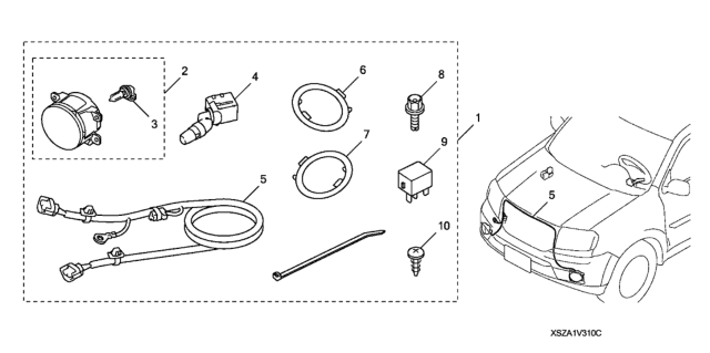 2012 Honda Pilot Foglights Diagram