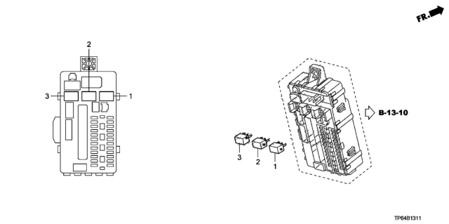 2015 Honda Crosstour Control Unit (Cabin) Diagram 2