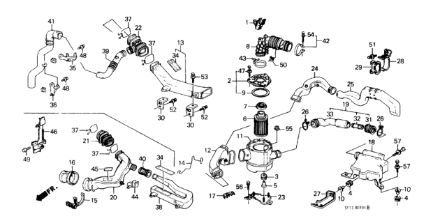 1989 Honda Prelude Air Cleaner Diagram