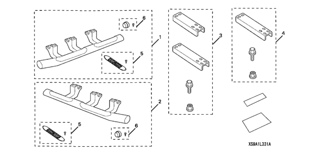 2006 Honda CR-V Side Step (Black) Diagram