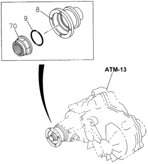 1996 Honda Passport Nut (24) Diagram for 8-94385-985-1