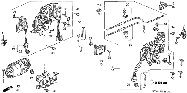 2003 Honda Odyssey Knob Assy., R. Slide Door Lock*NH167L* (GRAPHITE BLACK) Diagram for 72624-S0X-A02ZA