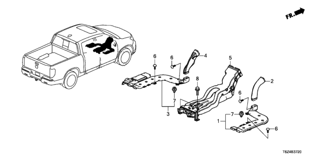 2020 Honda Ridgeline Duct Diagram