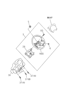 2002 Honda Passport Wheel, Steering (Beige) (Urethane) Diagram for 8-97292-245-0