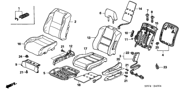 2006 Honda Pilot Cover, L. FR. Seat Reclining *NH361L* (CF GRAY) Diagram for 81638-S0X-A22ZG