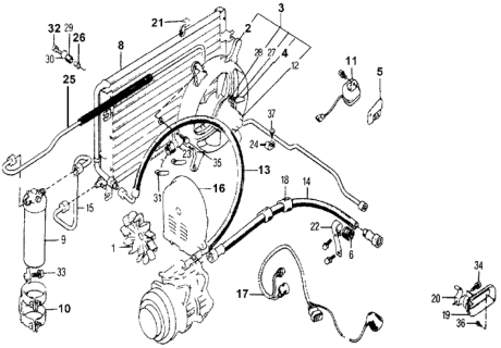 1976 Honda Accord Receiver Diagram for N047810-0250