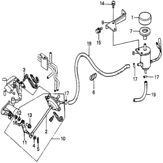 1980 Honda Prelude Stay, Solenoid Valve Diagram for 38775-692-000