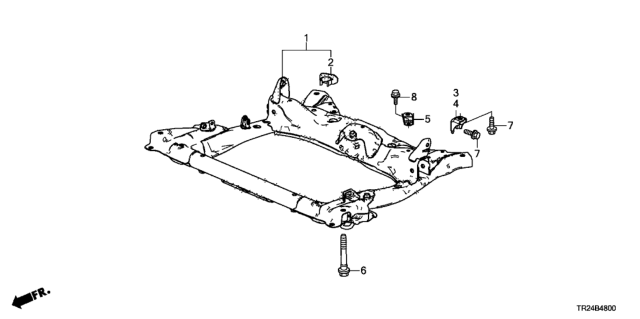 2013 Honda Civic Front Sub Frame Diagram