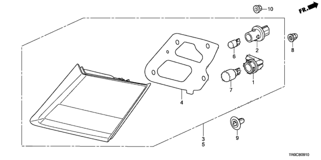 2015 Honda Civic Socket (T10) Diagram for 33304-SED-003