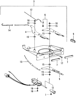 1975 Honda Civic 3 Door ** (1200) ** HMT Heater Lever Diagram
