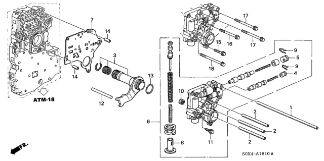 2002 Honda Odyssey Body Assy., Regulator Diagram for 27200-PGH-000