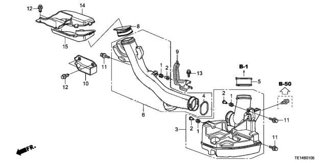 2012 Honda Accord Resonator Chamber (L4) Diagram