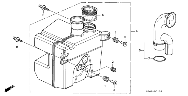 2001 Honda Accord Resonator Chamber Diagram