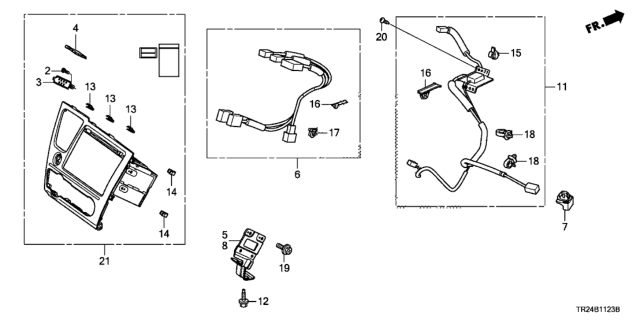 2014 Honda Civic 4 Door MX (HYBRID NAVIGATION) KA CVT Navigation System Diagram