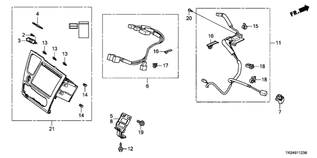 2015 Honda Civic Display, Audio Diagram for 39100-TT1-A62RM