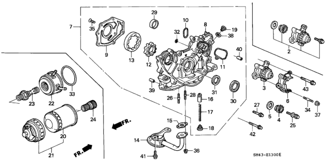 1990 Honda Accord Oil Pump - Oil Strainer Diagram