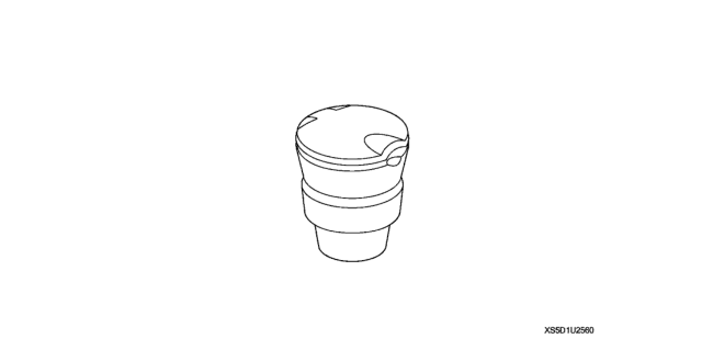 2011 Honda Fit Ashtray (Cup-Holder Style) Diagram