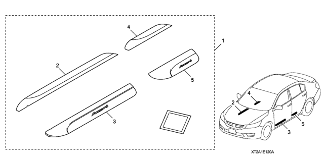 2016 Honda Accord Door Sill Trim Diagram