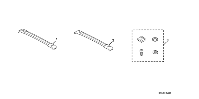 2006 Honda Odyssey Crossbars Diagram