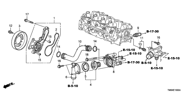 2013 Honda Insight Water Pump Diagram