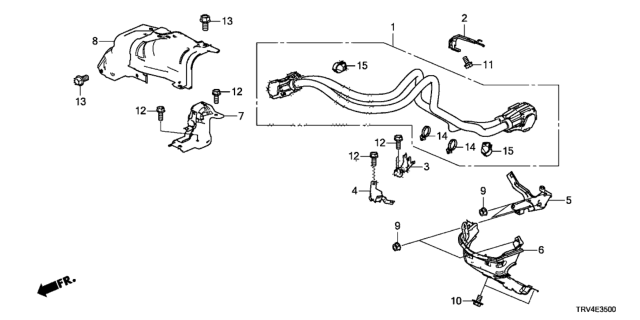 2018 Honda Clarity Electric Protector Comp A Diagram for 1F167-5WP-A00