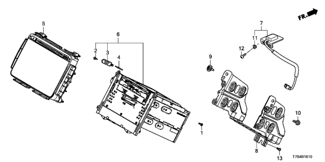 2016 Honda HR-V Panel Assy., Base Diagram for 39170-T7W-A01