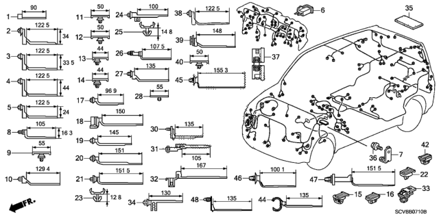 2011 Honda Element Cover (Wpc 2P 040) (SRS) Diagram for 77978-SCV-A01