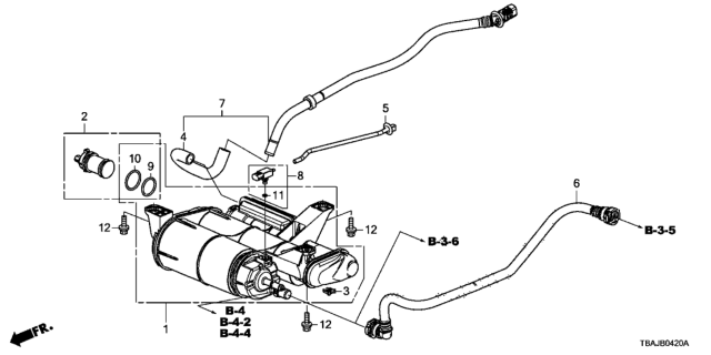 2019 Honda Civic Canister Diagram