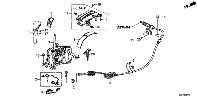 2015 Honda Accord Hybrid Select Lever Diagram