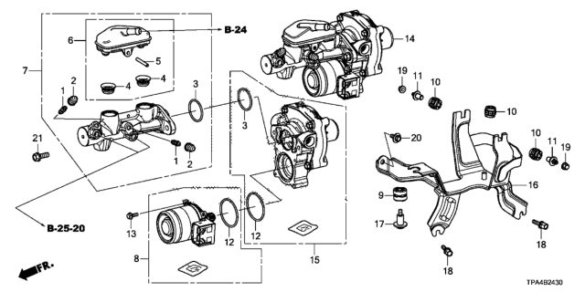 2021 Honda CR-V Hybrid Tandem Motor Cylinder Diagram