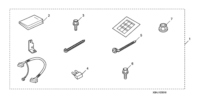 2010 Honda Odyssey 5 Door LX KA 5AT Security System (Attachment) Diagram