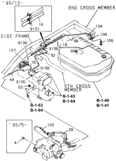 1996 Honda Passport A/C Evaporator System (Engine) Diagram 2