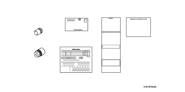 2011 Honda Element 5 Door LX (2WD) KA 5AT Wheel Lock Diagram
