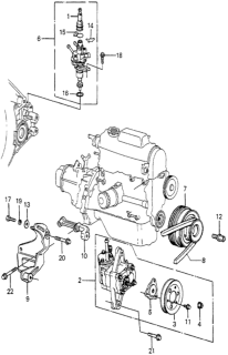 1983 Honda Accord Sensor Assy., Speed Diagram for 56500-PC1-000